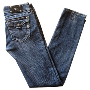 Miss Me Embellished Rhinestone Skinny Jeans Size 29